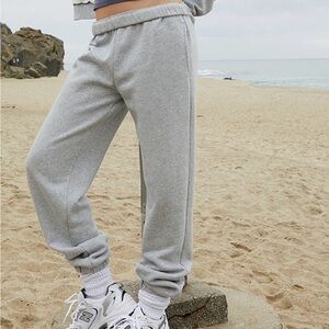 Brandy Melville Light Gray Joggers. Like new